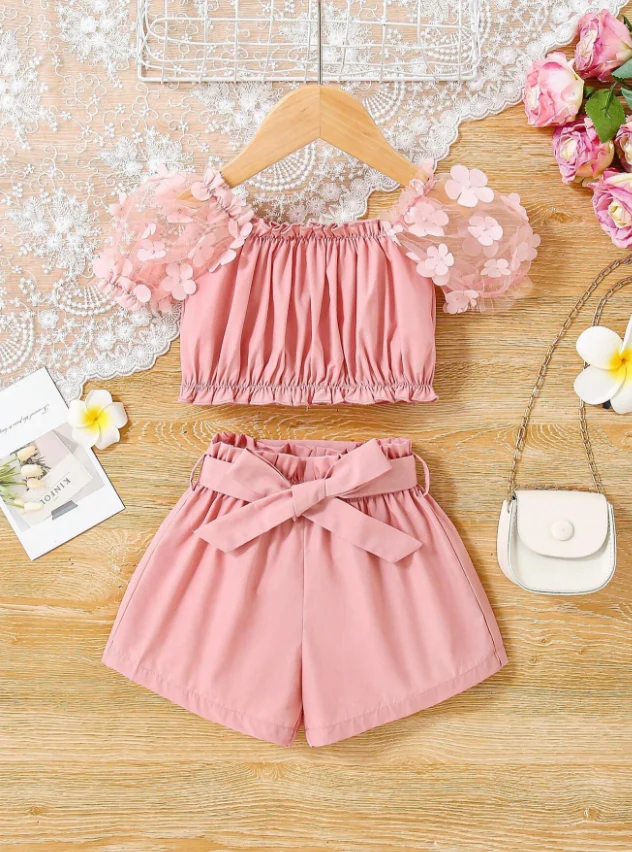 Baby Girl Pink Party 2 Pcs