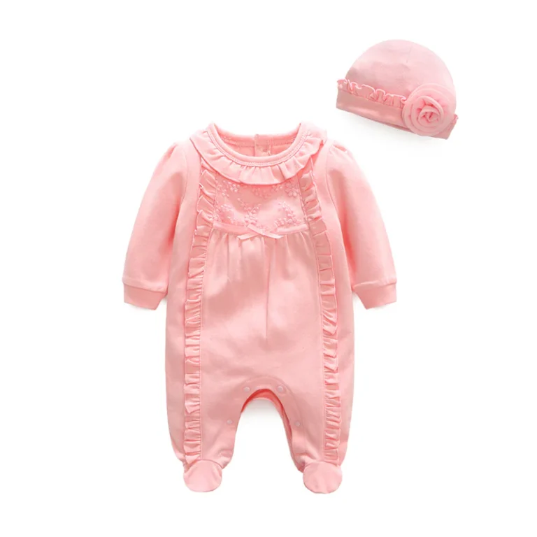 LONG SLEEVE BABY ROMPER WITH HAT